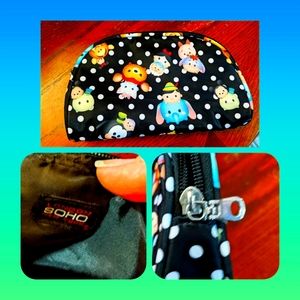 5/$25 london SOHO, NEW, makeup, pencil, travel bag pouch. Zippered DISNEY